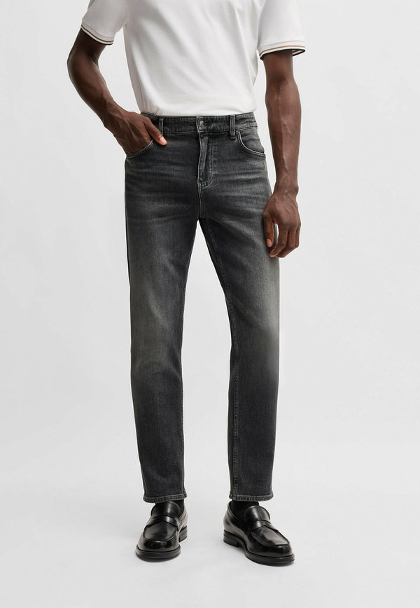 Straight leg jeans - charcoal four