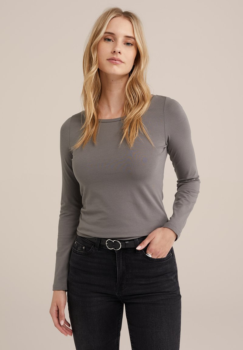 WE Fashion Top dugih rukava - grey