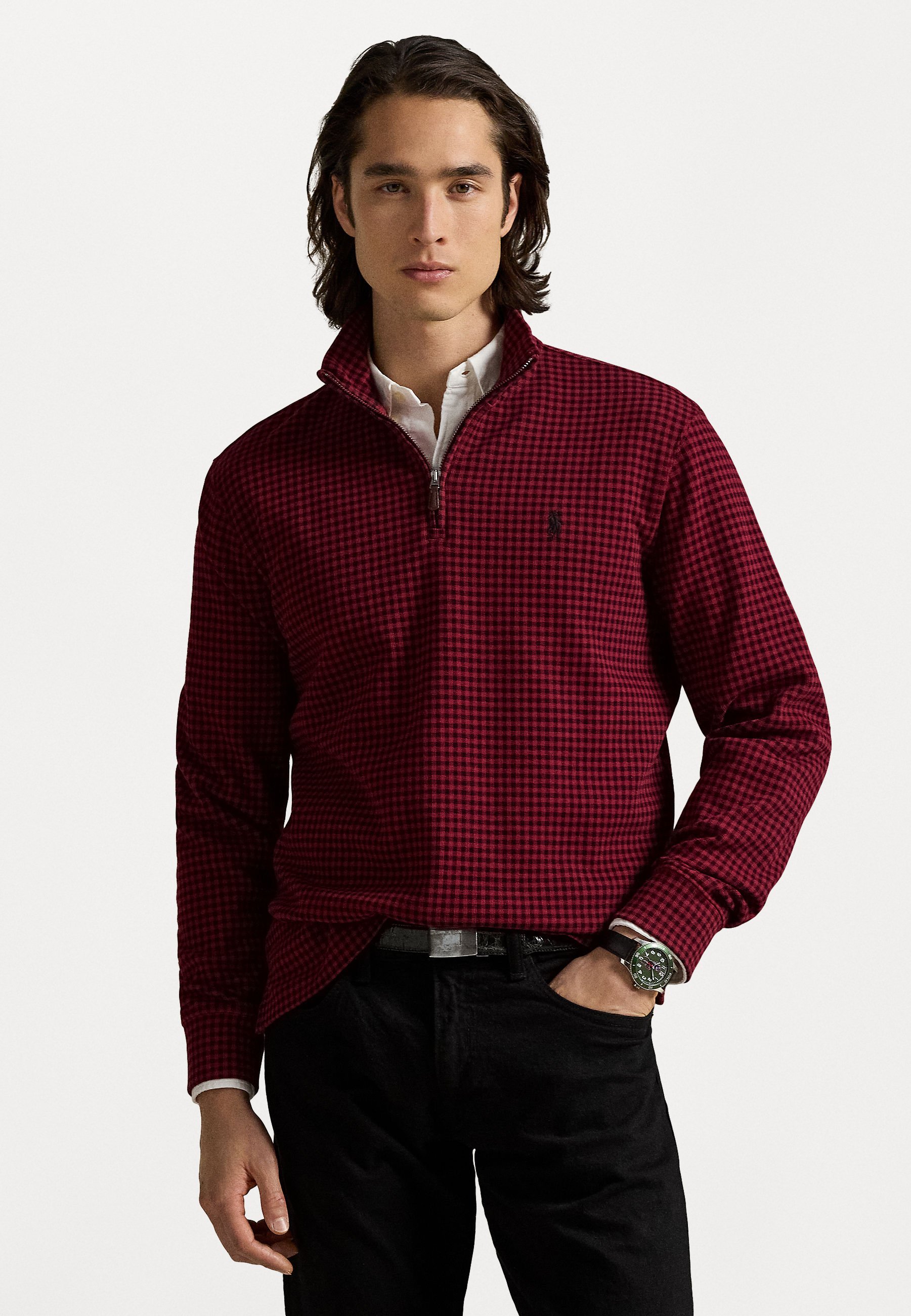 Supreme Plaid Knit S/S Polo Red Sサイズ Plaid Knit S/S Polo | Supreme 24ss
