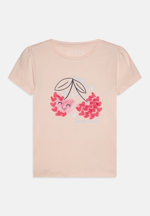 Guess Potiskana majica - elegant pink