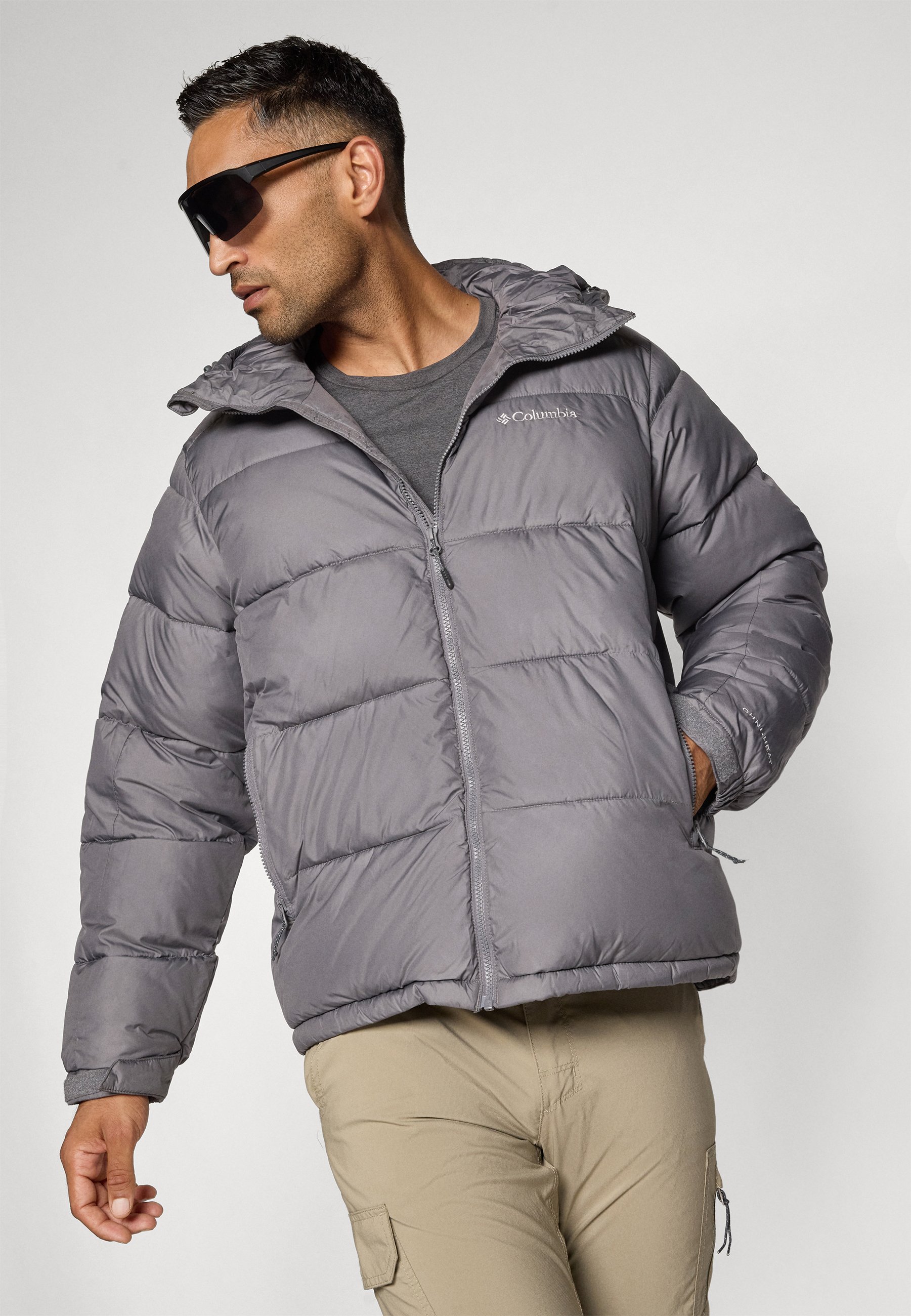 Columbia PIKE LAKE™ II HOODED - Winter jacket - city grey/grey