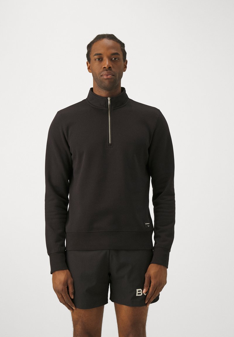 Björn Borg CENTRE HALF ZIP - Ikdienas džemperis - black beauty