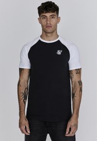 RAGLAN - Apdrukāts T-krekls - black white