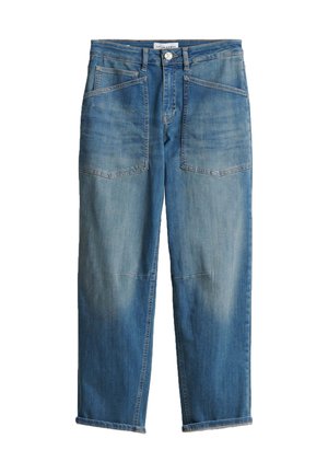OPUS PANTS, MID RISE - Straight leg jeans - dark blue