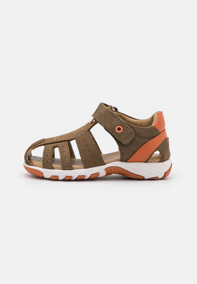 Kinder Riemchensandalen | Friboo LEATHER Riemensandalette khaki - DL86625 Kinder Riemchensandalen | Friboo LEATHER Riemensandalette khaki - DL86625