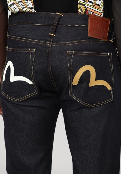 Evisu SEAGULL PRINTED JEANS - Calças de ganga justas - blue denim