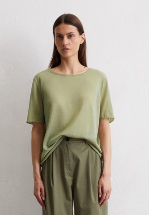 KURZARM LOOSE - Basic T-shirt - smooth sage