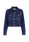 CROPPED 90S JACKET - Džínová bunda - denim medium