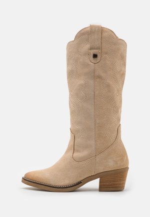 TEO - Bottes de cowboy / motard - beige