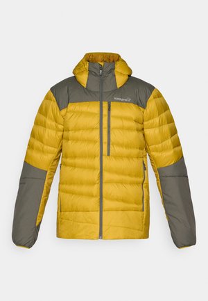 Norrøna FALKETIND HOOD - Pūkinė striukė - golden palm