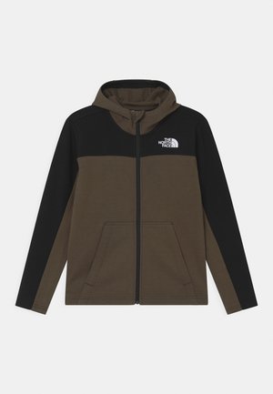 SLACKER FULL ZIP HOODIE UNISEX - Sweater met rits - green/black