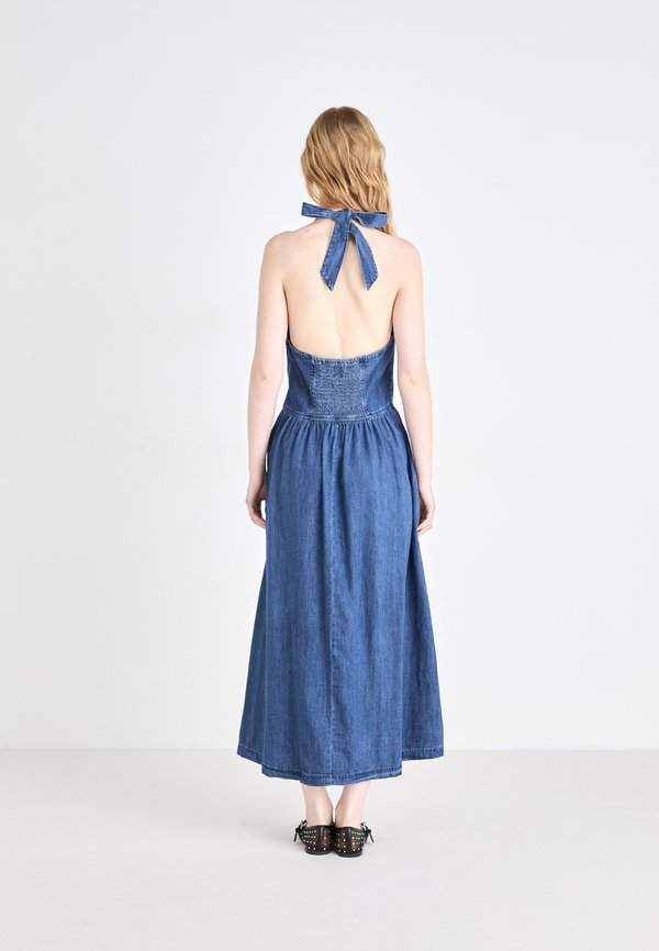 HALTER MED TENTOR - Maxi dress - medium wash4