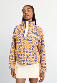 Columbia HELVETIA™ II PRINTED CROPPED HALF SNAP - Suéter de forro polar - sunstone retroscape