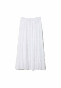 FLOWING PANELLED  - Gonna lunga - white
