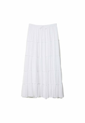 Stradivarius FLOWING PANELLED  - Maxinederdele - white