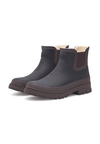 Woden Bottes en caoutchouc - black chocolate
