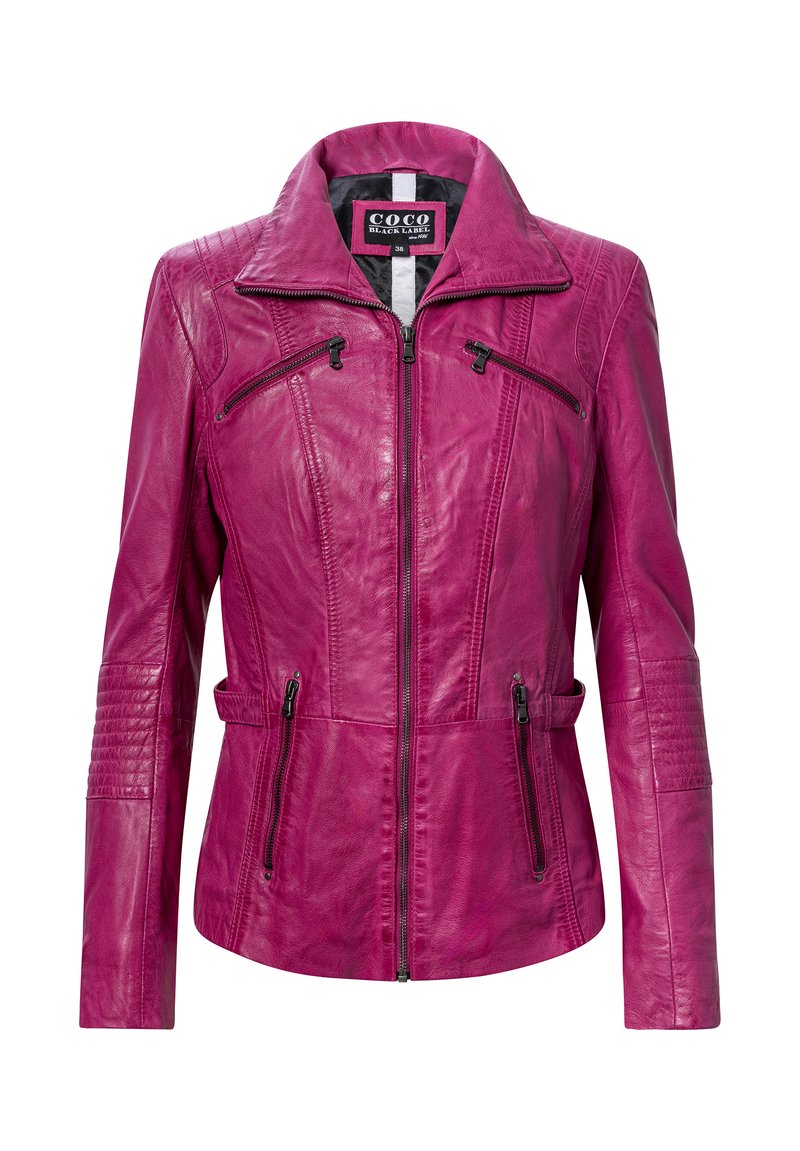 NO N4ME Leren jas - pink
