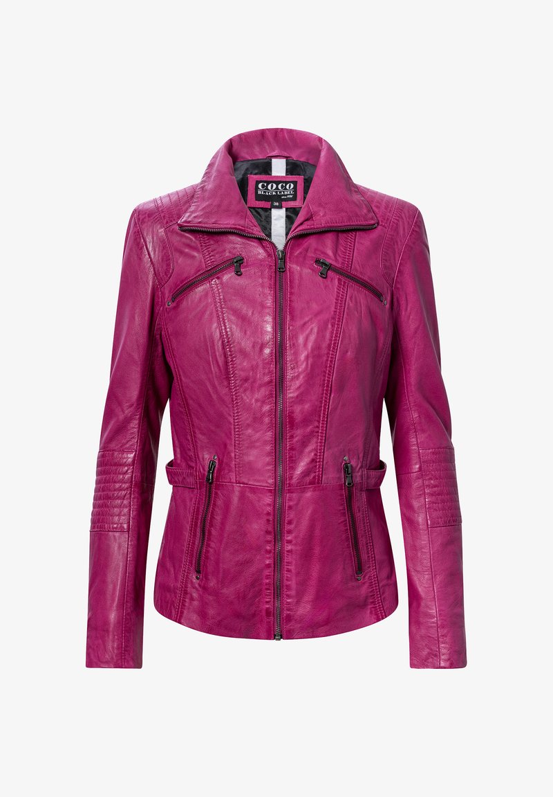 NO N4ME Leren jas - pink