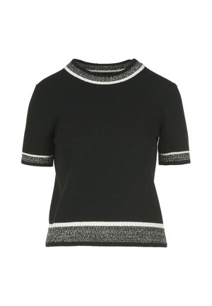 Luisa Spagnoli CENERINO - Tricou cu imprimeu - nero panna