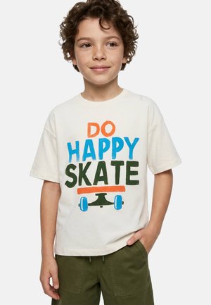 Monoprix, T-shirt imprimé - naturel