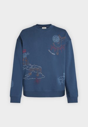 Scotch & Soda, EMBROIDERED ARTWORK SWEATSHIRT - Φούτερ - ensign blue