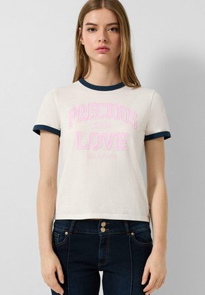 T-shirt imprimé - creme