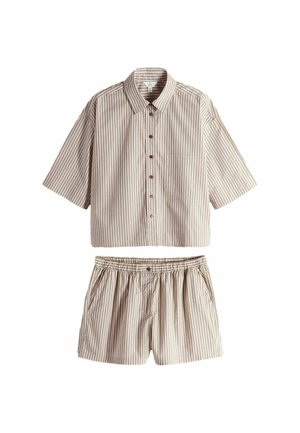 THE SET, SET - Lühikesed püksid - brown cream stripe