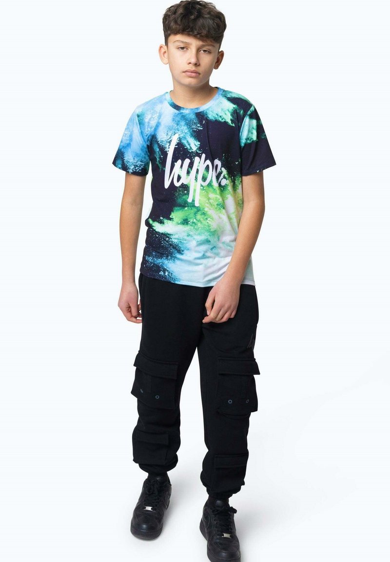 Hype T-shirt print blauw