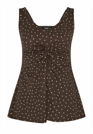 Yours Clothing, PLUS SIZE VESTS & CAMIS. - Toppi - brown