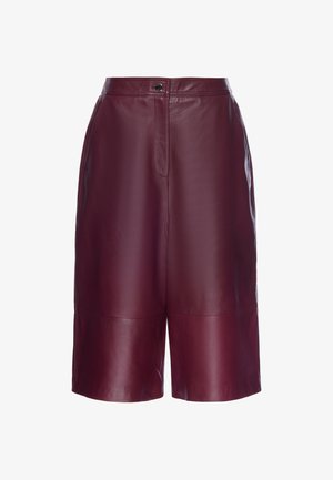 faina, Leren broek - burgundy