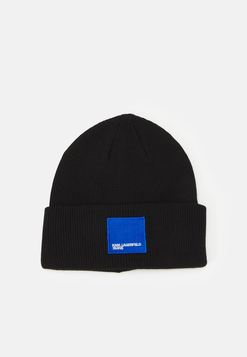 Karl Lagerfeld Jeans LOGO BEANIE UNISEX - Mössa - black