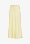 VIELLETTE HW MIDI SKIRT - NOOS - Falda larga - pastel yellow