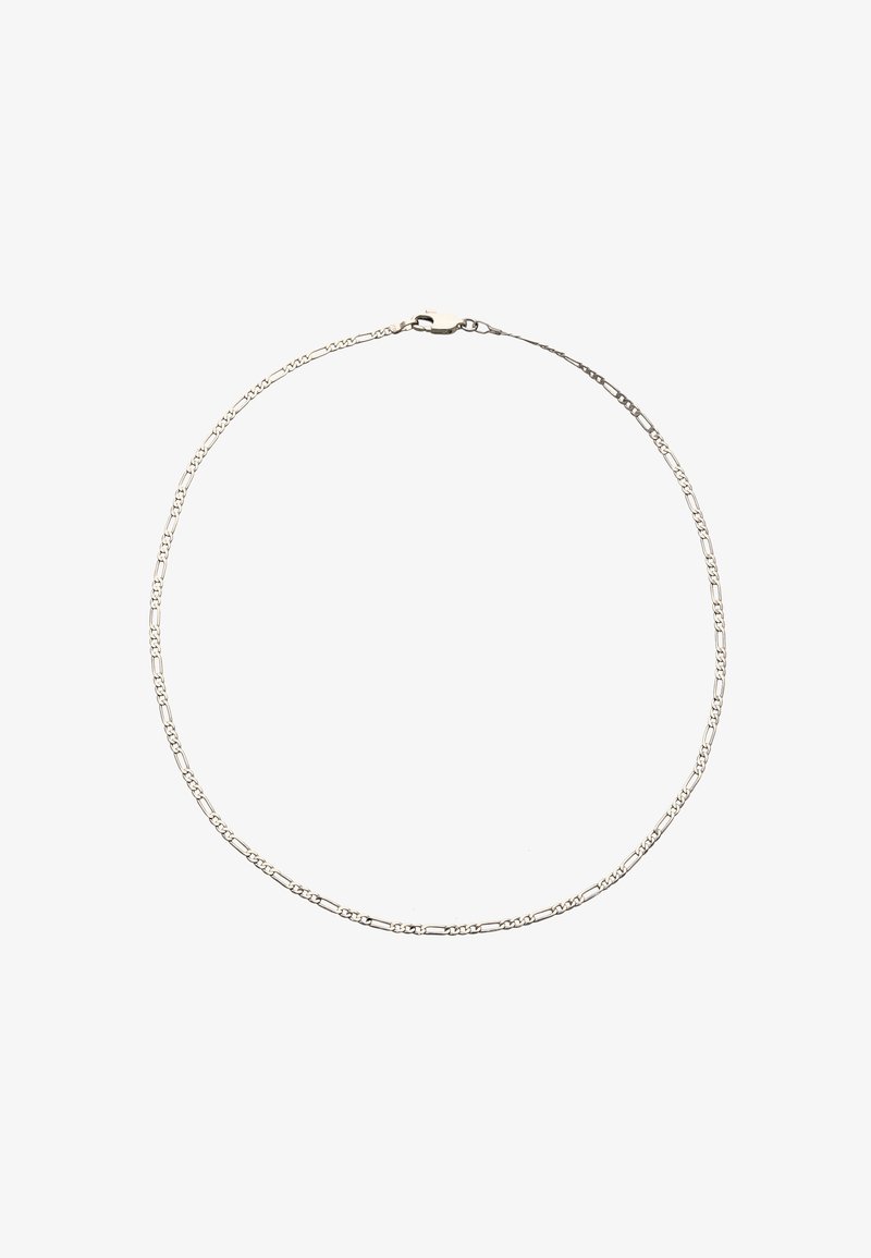 Sølv kædedykked med forlængede ovale led med en poleret finish. Klipslukning i den ene ende, enkelt og delikat design.