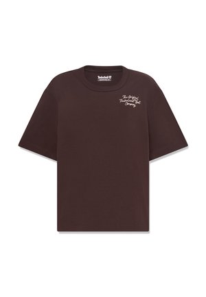 Timberland, ELEVATED SHORT SLEEVES TEE. - T-shirt con stampa - dark brown