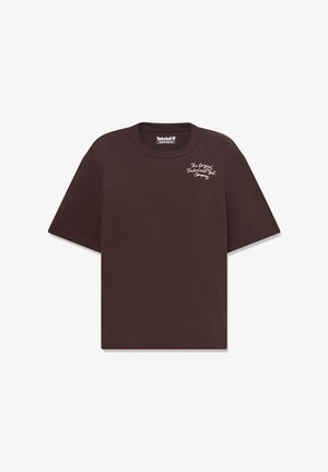 Timberland, ELEVATED SHORT SLEEVES TEE. - T-shirt print - dark brown