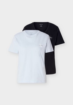 MONOLOGO TEE 2 PACK - Tricou basic - plein air/black