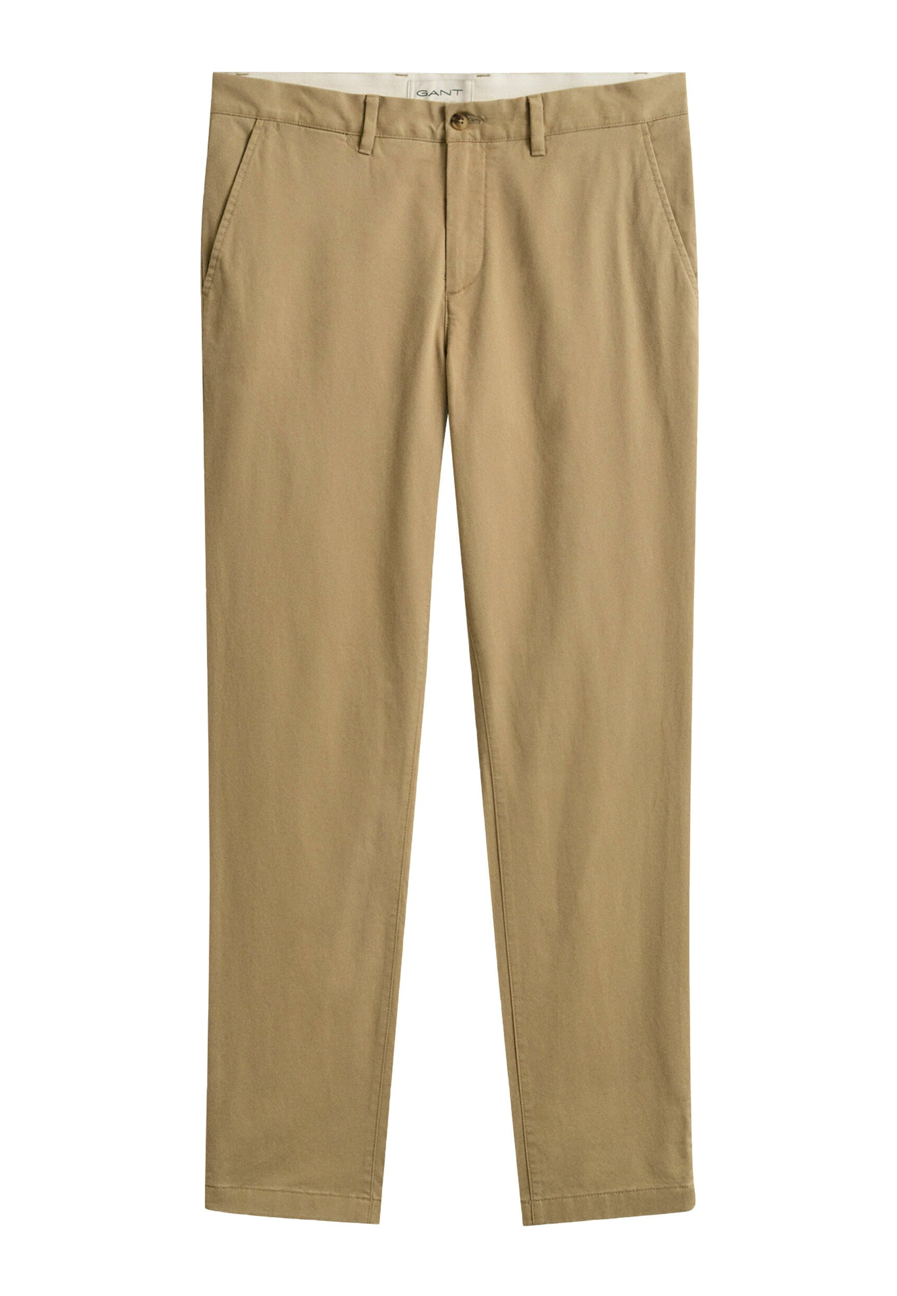 GANT SLIM CLASSIC - Chino kalhoty - dark khaki