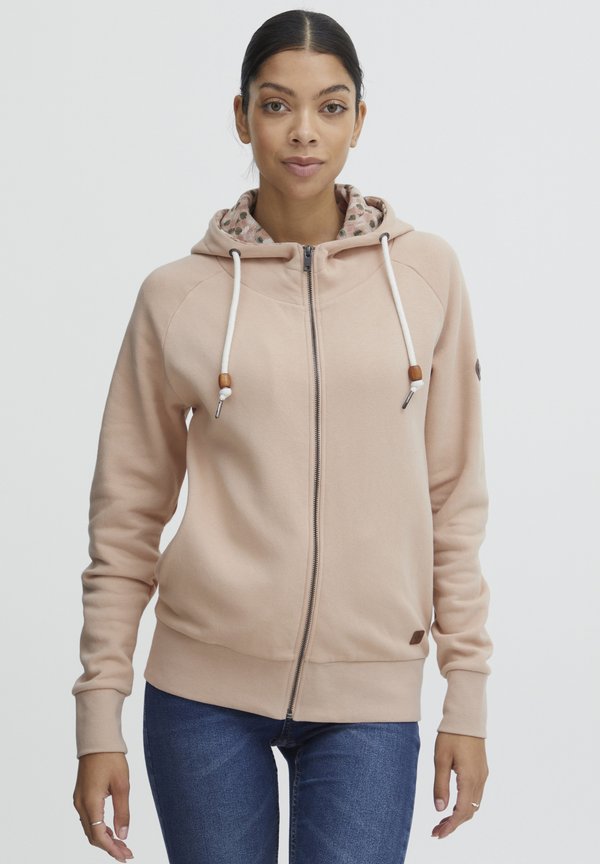 Zip-up sweatshirt - mahogany rose