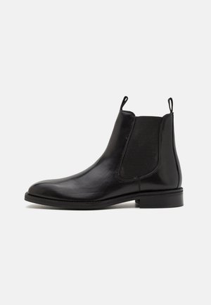 LEATHER - Bottines - black