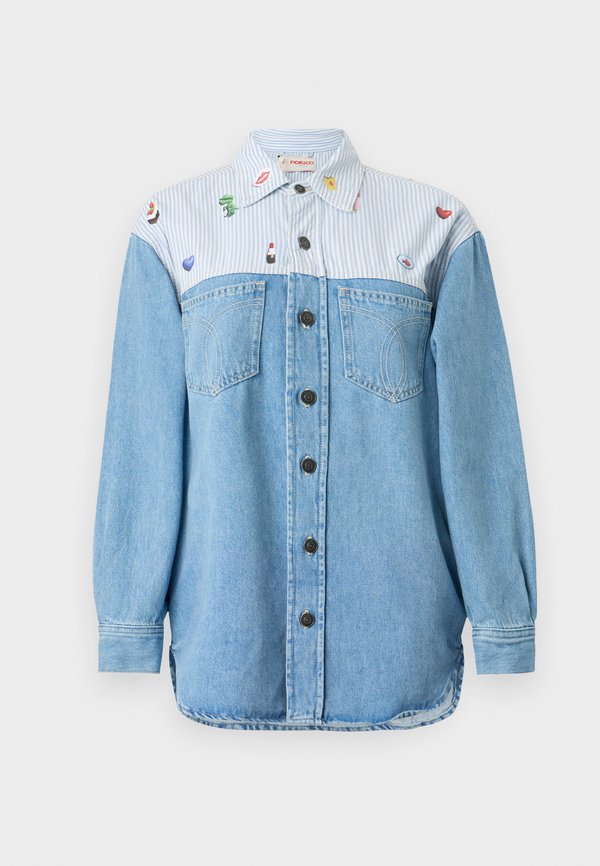 STRIPED CHARM PRINT SHIRT - Button-down blouse4