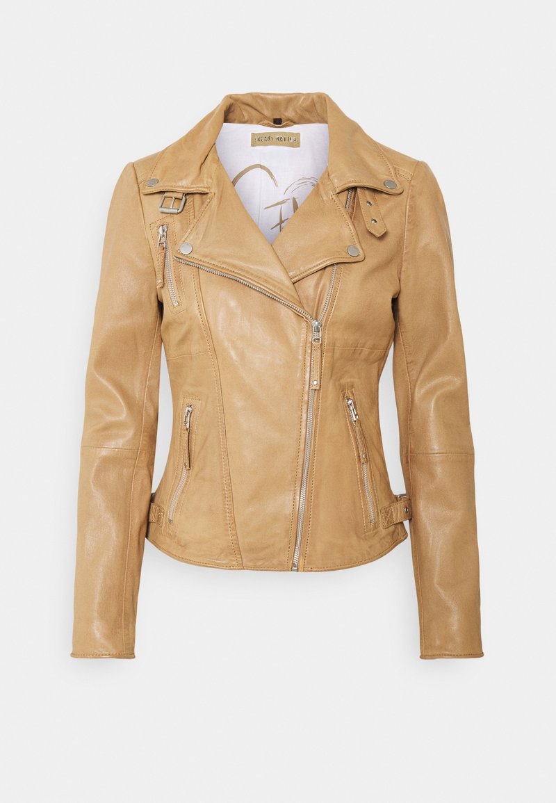 Freaky Nation Kožená bunda - brown