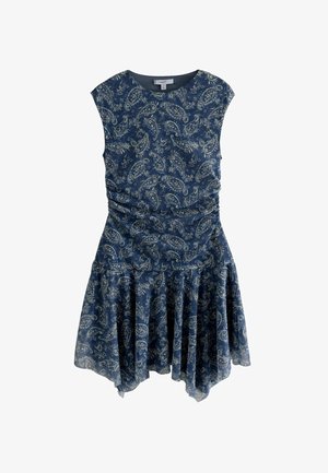 Next SHORT SLEEVE - Jurk - blue paisly print