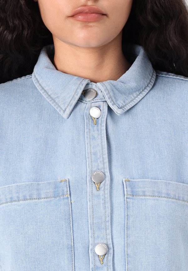 JDYMARLY BOXY SHACKET - Denim jacket2