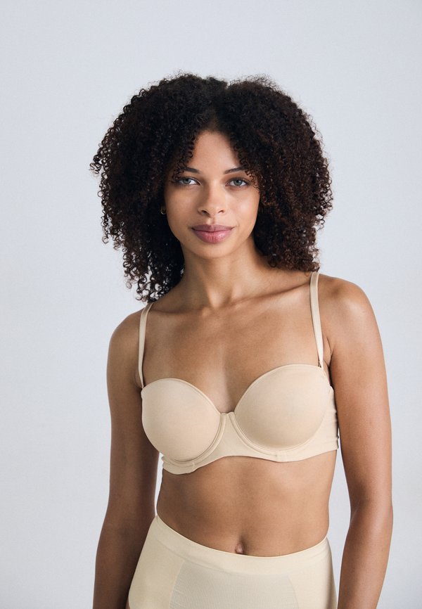 STRAPLESS BRA - trägerloser/variabler BH - light beige