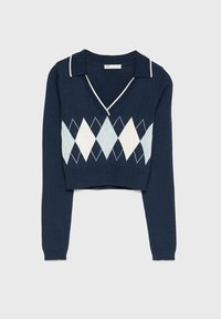 Stradivarius Strickpullover - dark blue