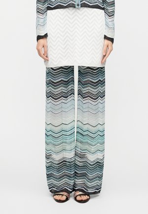 TROUSERS - Broek - turquoise tones