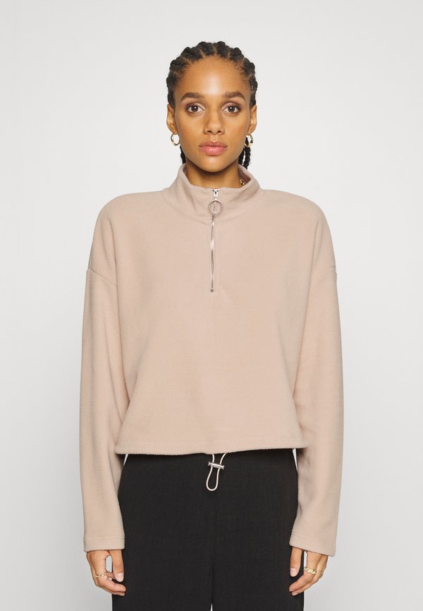 NMMISSER CROPPED - Fleece jumper - irish cream