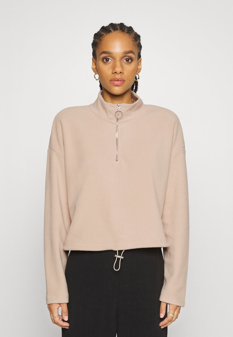 Noisy May NMMISSER CROPPED Fleece jumper irish cream/beige Zalando.ie