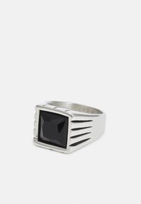 SQUARE STONE SIGNET - Anel - silver-coloured