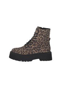 Steve Madden SKYLAR - Bottines à plateau - braun leopard